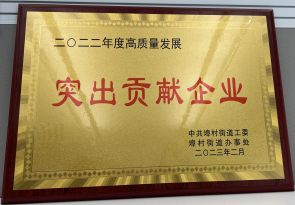 2022年度高質量發(fā)展突出貢獻企業(yè)